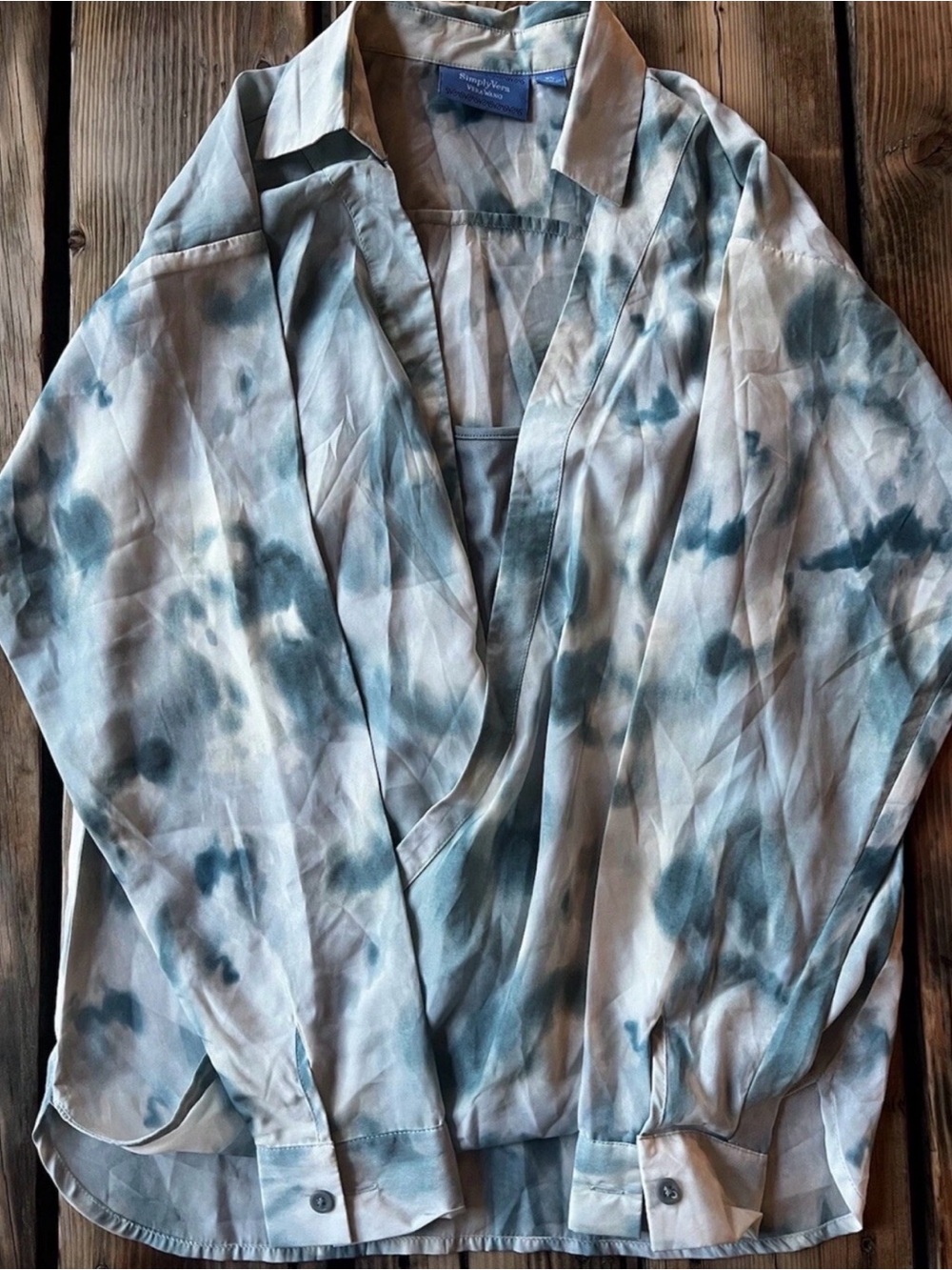 Simply Vera Wang Blouse With Tanktop Size XS